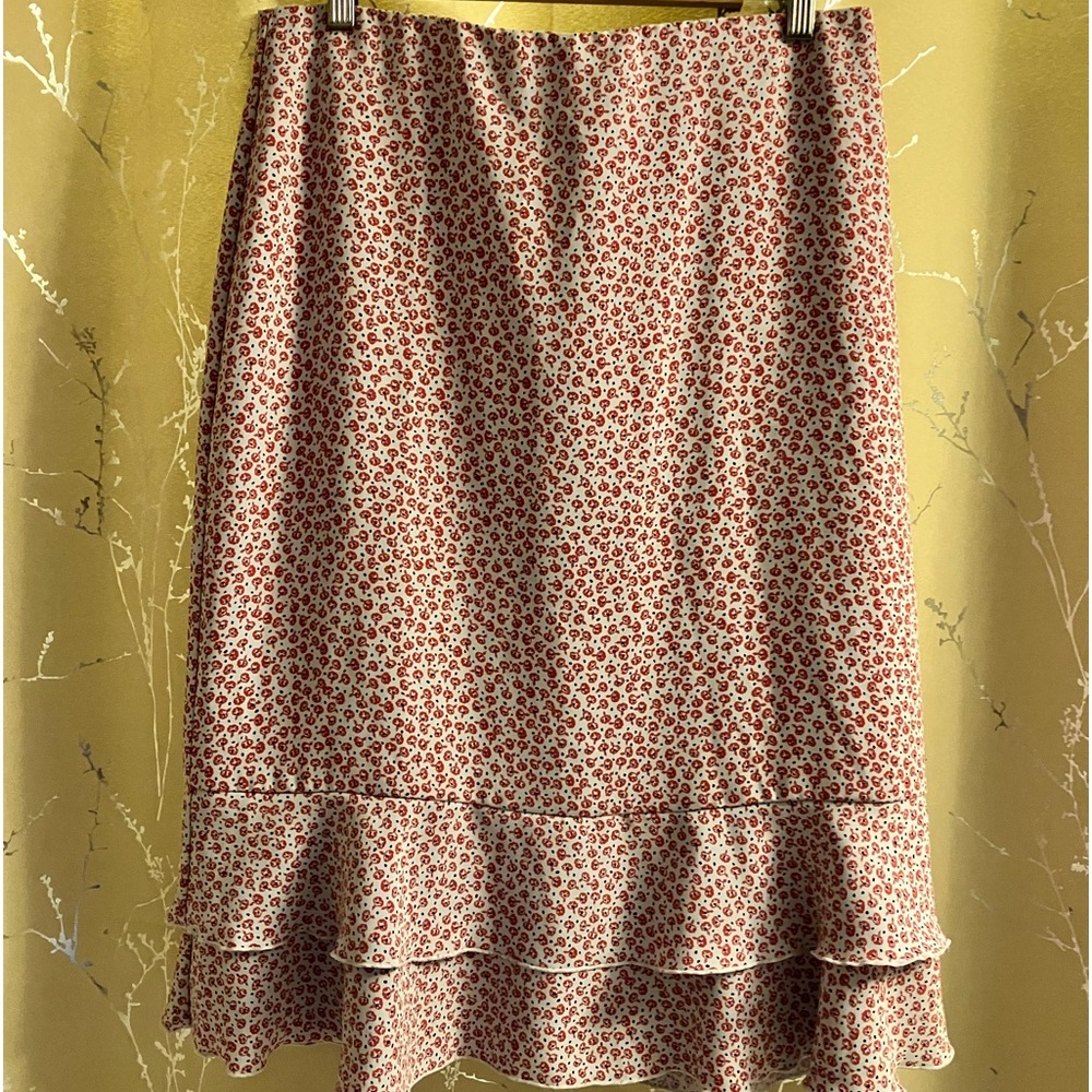 Ann Taylor Midi Ruffle Skirt